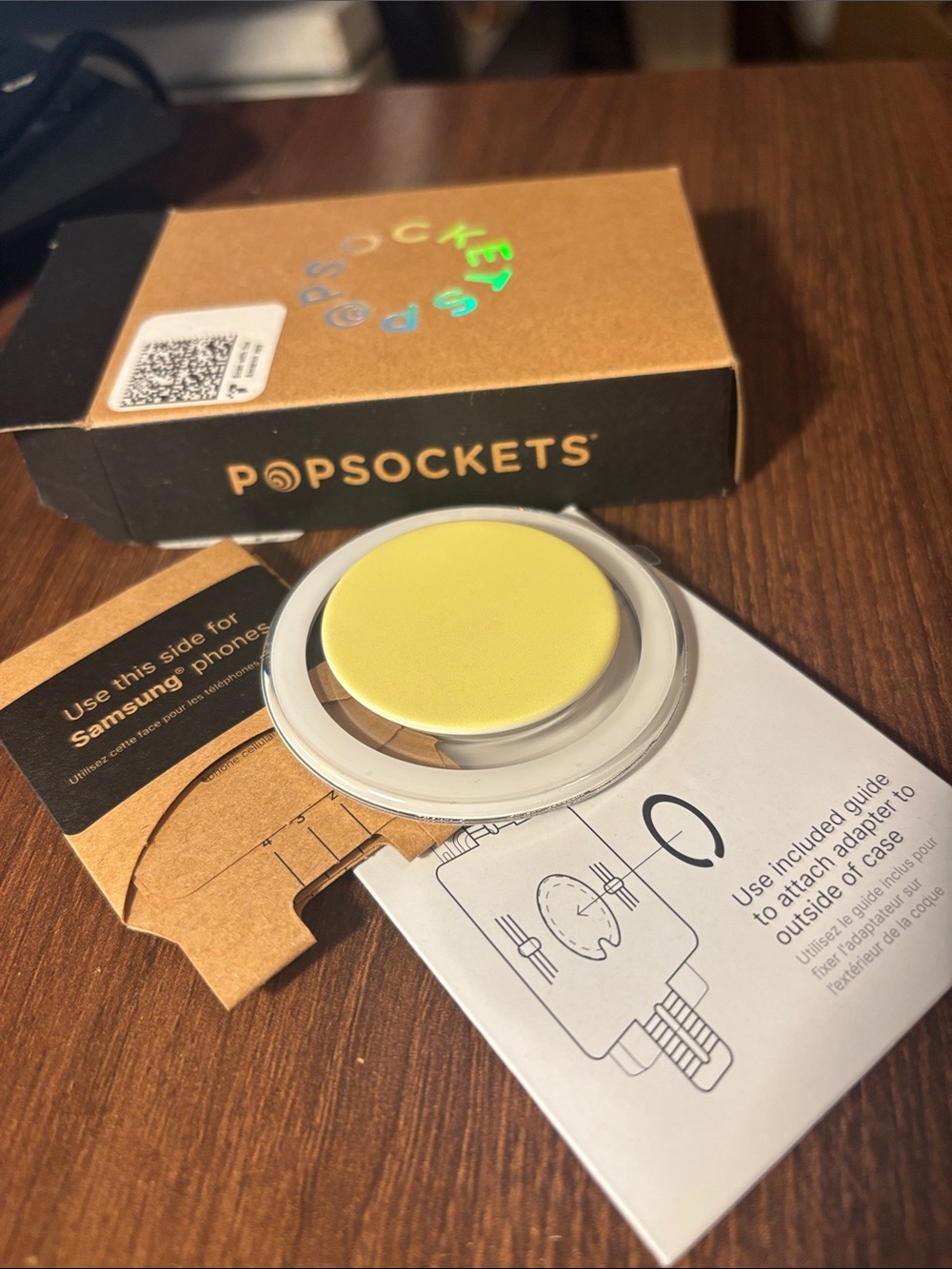 PopSocket Lemon Yellow Collapsible Phone Grip MagSafe